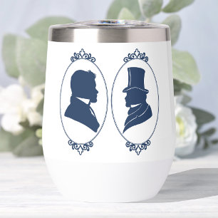 Gay Grooms Regency Blue Roses