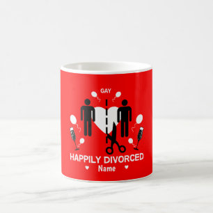 Gay Guy Divorce Party Café Mug