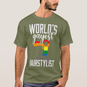 Gay Hairstylist Funny LGBT Pride Hairdresser T-Shirt
