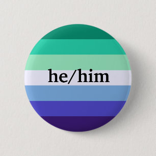 Gay He/Him pronoun pin
