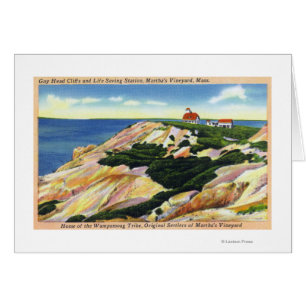 Gay Head Cliffs and Life Saving Station View