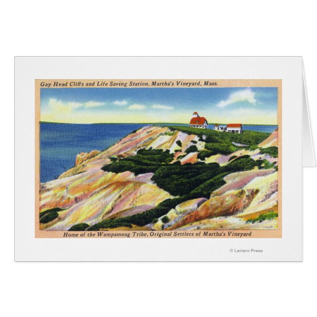 Gay Head Cliffs and Life Saving Station View (Front Horizontal)