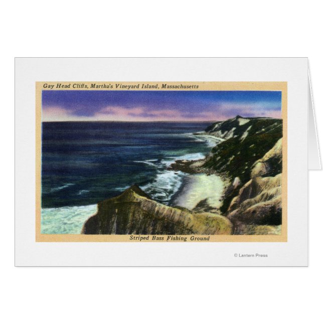 Gay Head Cliffs, Striped Bass Fishing Grounds (Front Horizontal)