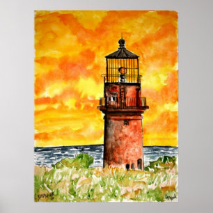 gay head phare marthouse vineyard Poster