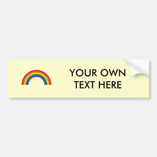 Gay Humour rainbow pride true Bumper Sticker (Front)