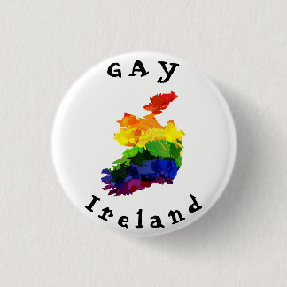 GAY Ireland Badge 1 Inch Round Button