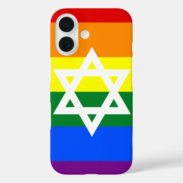 Gay Jewish Pride Flag case (Back)
