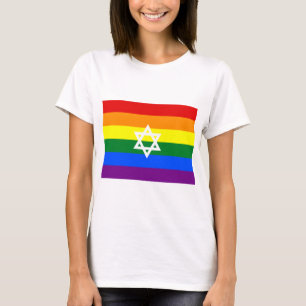 Gay Jewish Pride Flag T-Shirt