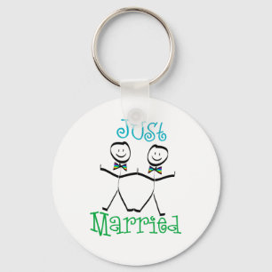 Gay Just Married Favours Keychain