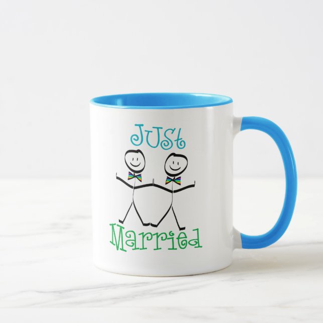 Gay Just Married Favours Mug (Right)