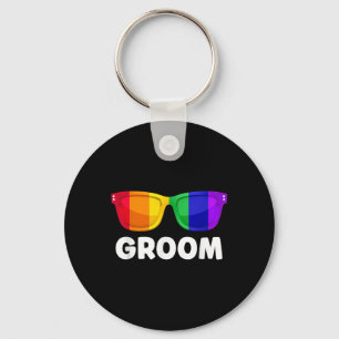 Gay Lesbian Bachelor Party Groom Wedding Tee Lgbt Keychain