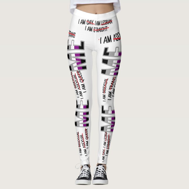Gay,Lesbian,Bi,Trans,Queer,Asexual I AM ME Legging (Front)