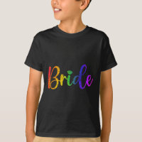 Gay Lesbian Lgbt Wedding Party Bride Tee Bachelore