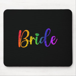 Gay Lesbian Lgbt Wedding Party Bride Tee Bachelore Mouse Pad