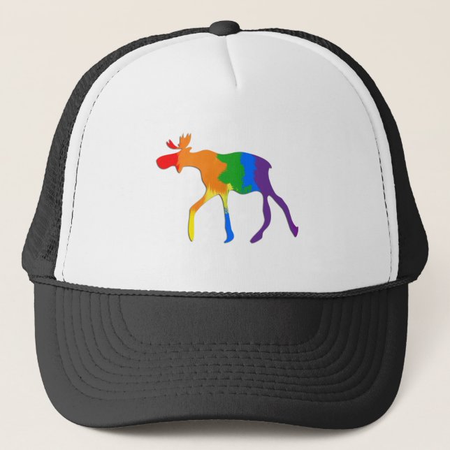 Gay & Lesbian Pride Canada Moose Trucker Hat (Front)