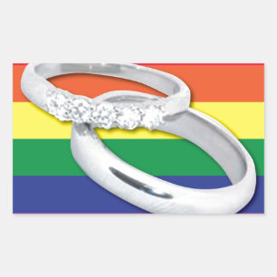 Gay Lesbian Wedding Sticker