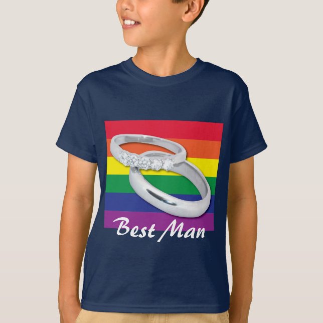Gay Lesbian Wedding T-Shirt (Front)