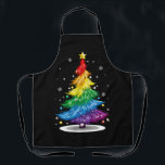 Gay LGBT Pride Rainbow Christmas Tree Merry Xmas Apron<br><div class="desc">Gay LGBT Pride Rainbow Christmas Tree Merry Xmas</div>