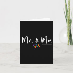 Gay Lgbt Wedding Party For Mr. And Mr. Honeymoon  Card