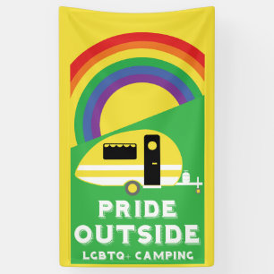 Gay LGBTQ Camping Gifts Banner