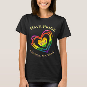 Gay LGBTQ Have Pride Month Love Who You Want T-Shirt