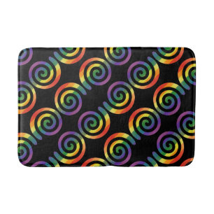 Gay LGBTQ Rainbow Pride Modern Pattern  Bath Mat