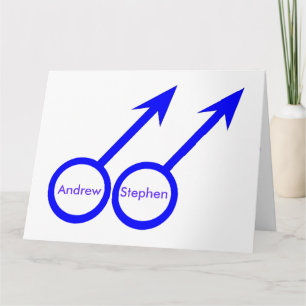 Gay Lovers Custom Greeting Card