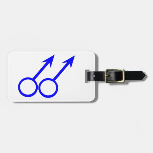 Gay Lovers Custom Luggage Tag