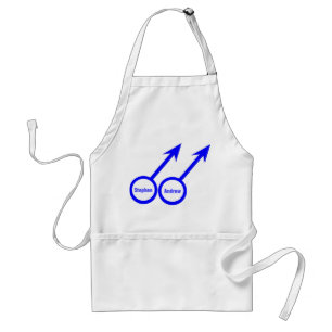 Gay Lovers Customizable Apron
