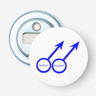 Gay Lovers Customizable Bottle Opener