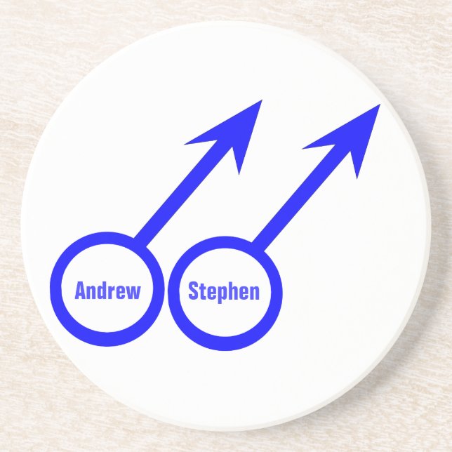 Gay Lovers Customizable Coasters (Front)