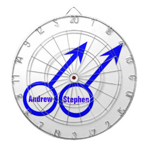 Gay Lovers Customizable Dartboard