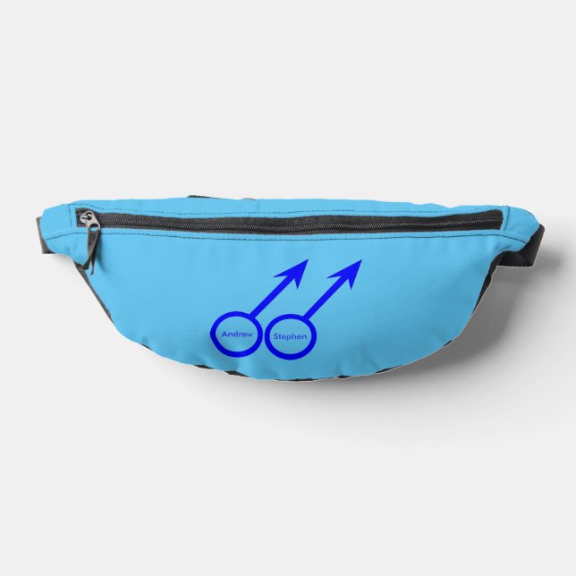 Gay Lovers Customizable Fanny Pack (Lay Down)