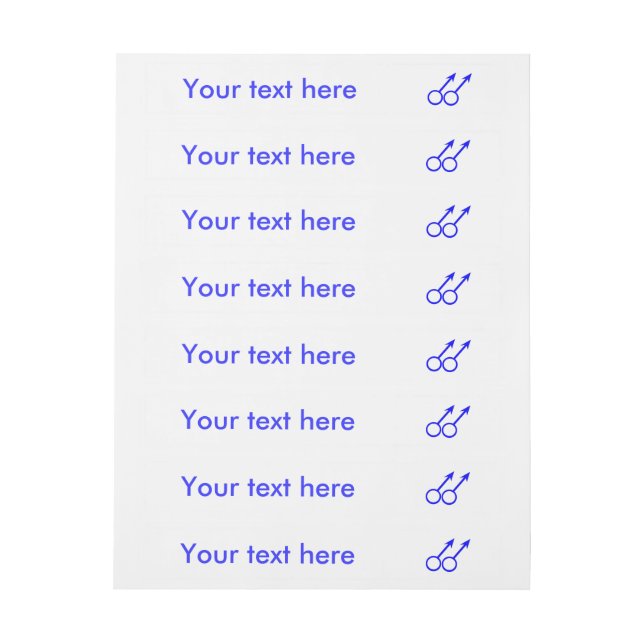 Gay Lovers Customizable Labels (Sheet)