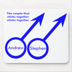 Gay Lovers Customizable Mousepad
