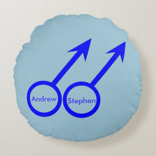 Gay Lovers Customizable Pillow