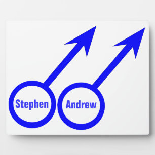 Gay Lovers Customizable Plaque