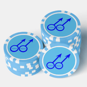 Gay Lovers Customizable Poker Chips