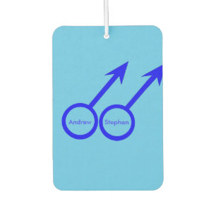 Gay Lovers Personalized Air Freshener