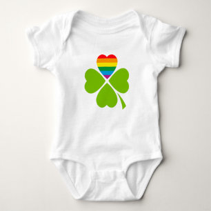 Gay Lucky Clover Baby Bodysuit