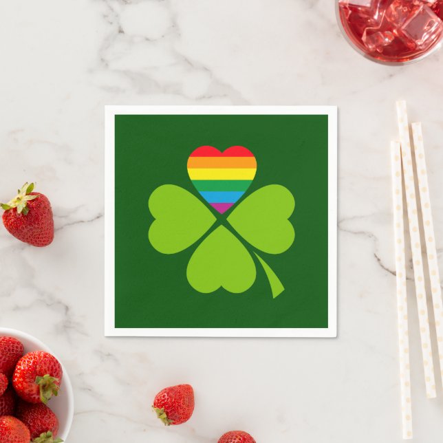 Gay Lucky Clover Napkin (Insitu)