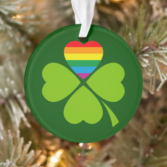 Gay Lucky Clover Ornament (Tree)