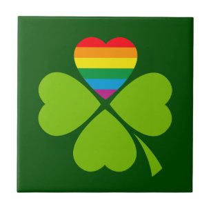 Gay Lucky Clover Tile
