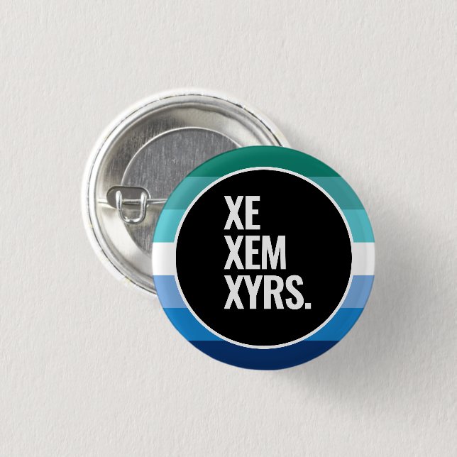 Gay Male Pride 1 Inch Round Button (Front & Back)