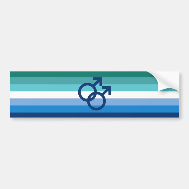 Gay Male Pride Bumper Sticker (Front)