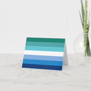 Gay Male Pride Flag Card