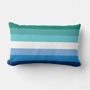 Gay Male Pride Flag Lumbar Pillow