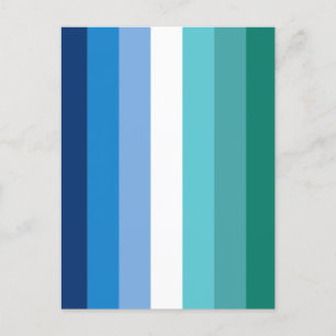 Gay Male Pride Flag Postcard