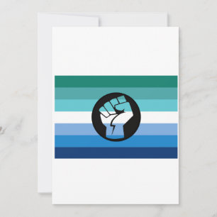 Gay Male Protest Flag Holiday Card