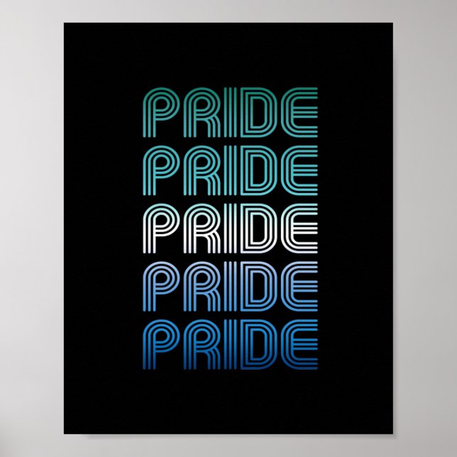 Gay Male Retro Pride Pride Poster (Front)